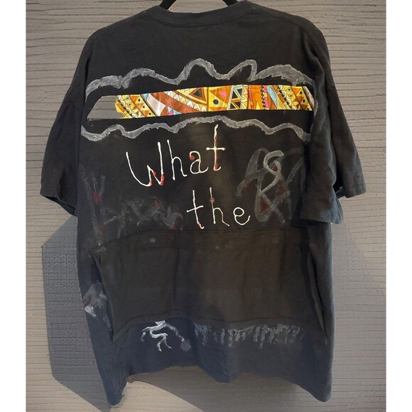 BIG & TALL “BIG DADDY EXCLUSIVE DESIGN” Black Graphic TShirt 2XL Distressed WTF - Picture 6 of 11